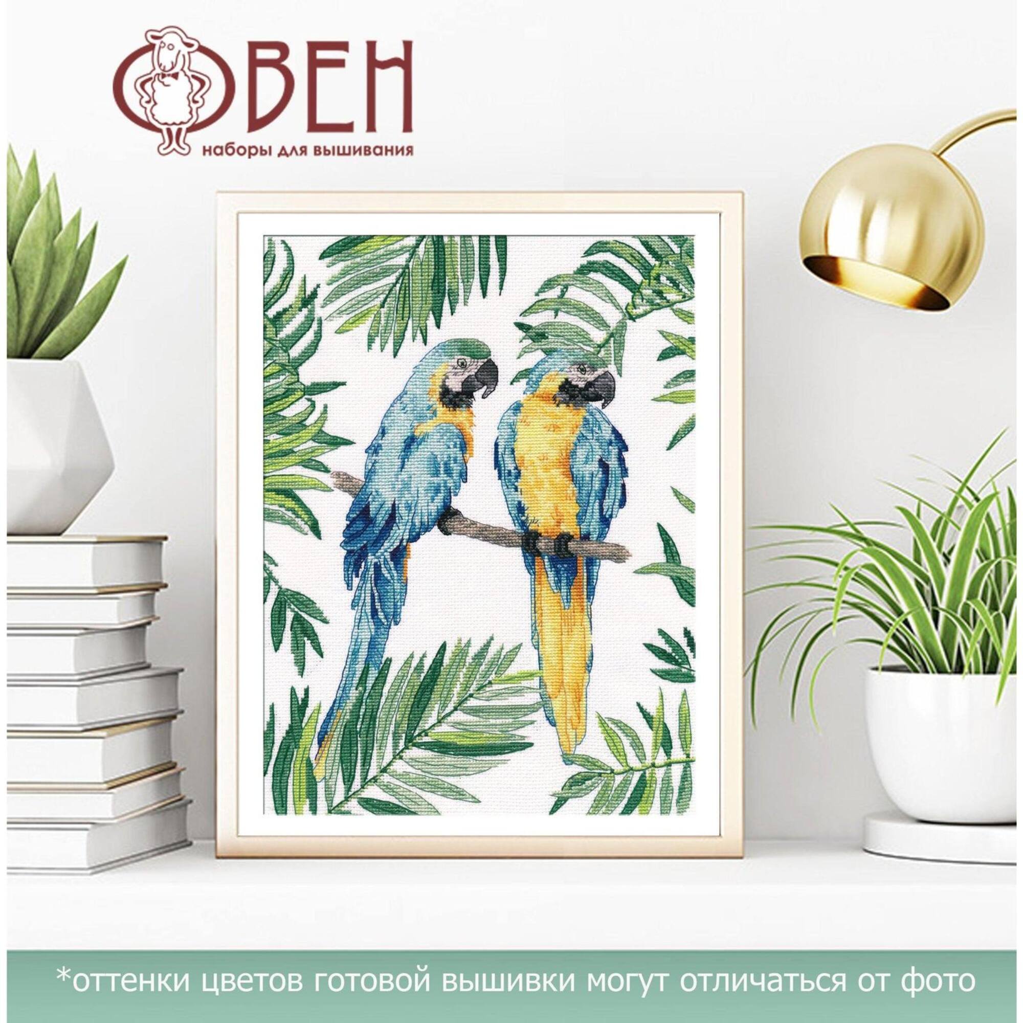 Oven Blue And Yellow Macaws Cross Stitch Kit